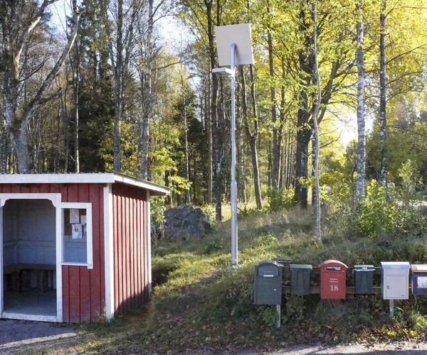 LED Gatubelysning med batteri och solceller